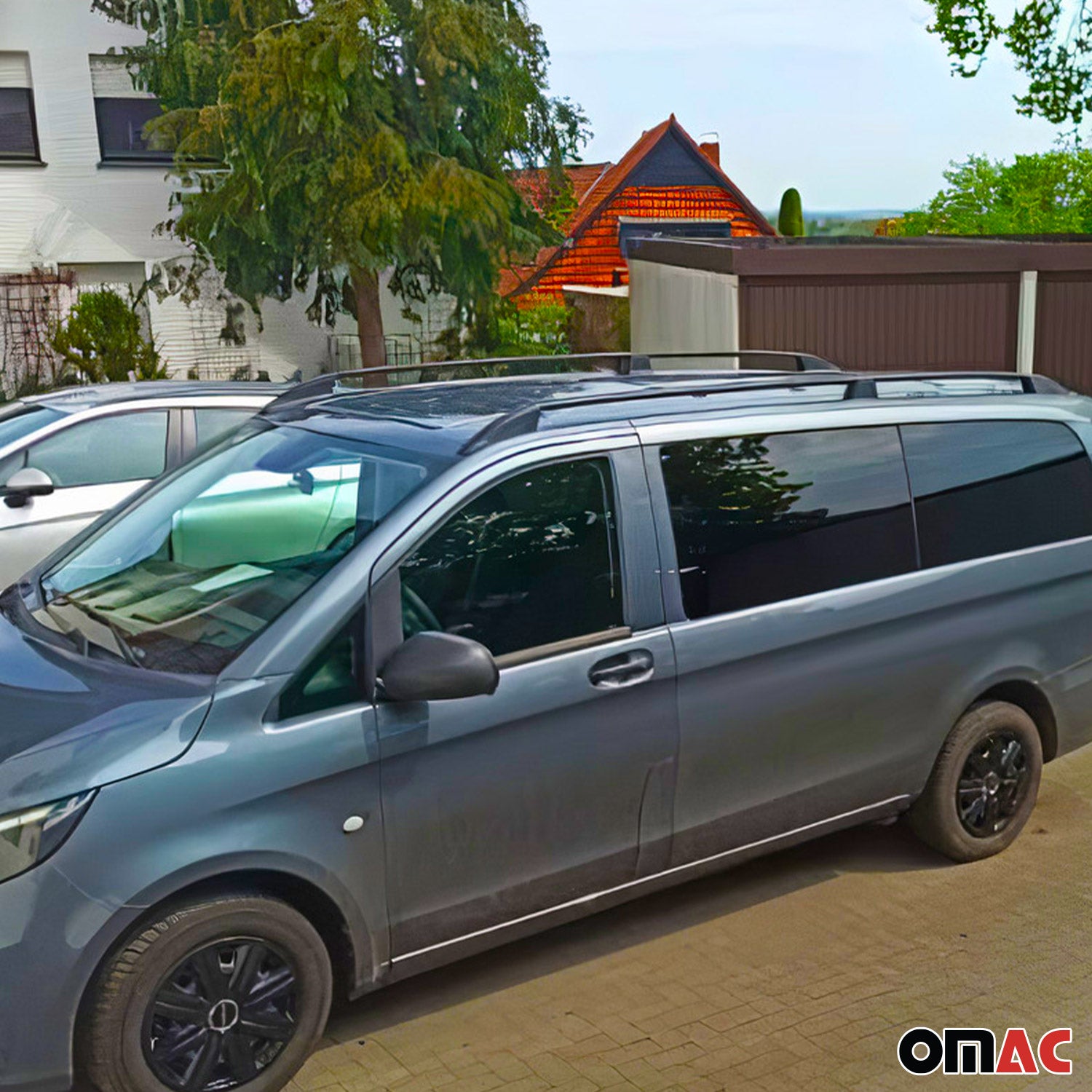 Barres de toit longitudinales pour Toyota ProAce / ProAce Verso 2016-26 L2 Noir