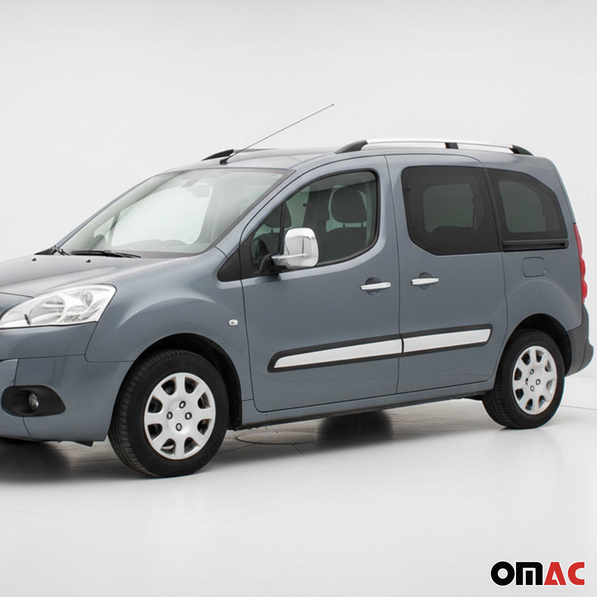 Garniture Baguette de porte latérale pour Peugeot Partner 2008-2018 inox 4Pcs