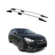 Barres de toit longitudinales pour Subaru XV 2012-2018 GP SUV Aluminium Gris