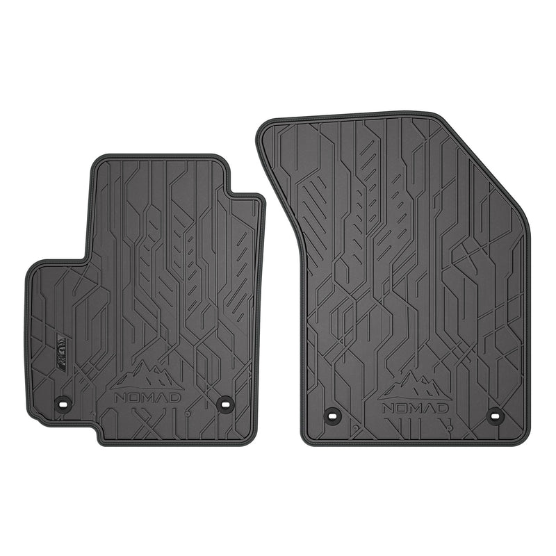 Tapis de Sol de Voiture pour Suzuki SX4 2006-2014 Caoutchouc Noir-Gris 2Pcs