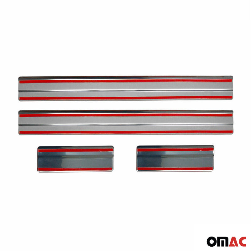 Seuils de porte pour Ford Mondeo mk3 mk4 2000-2014 en acier inox Chromé