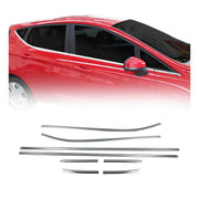 Garniture de Fenêtre pour Ford Fiesta HB 2017-2021 Acier Chromé 8Pcs