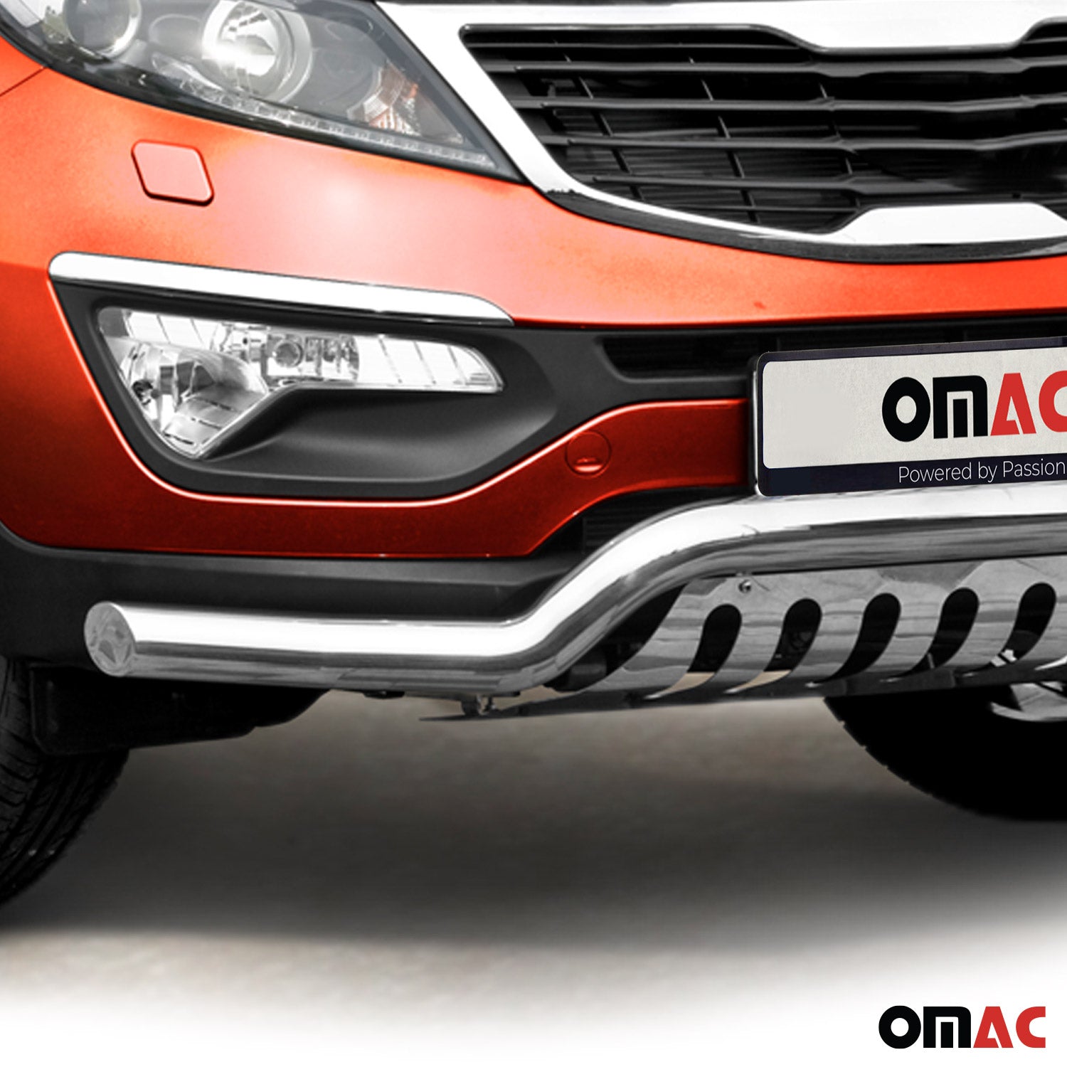 Pare-Buffle Avant Pour Kia Sportage 2010-2015 en Acier Argent