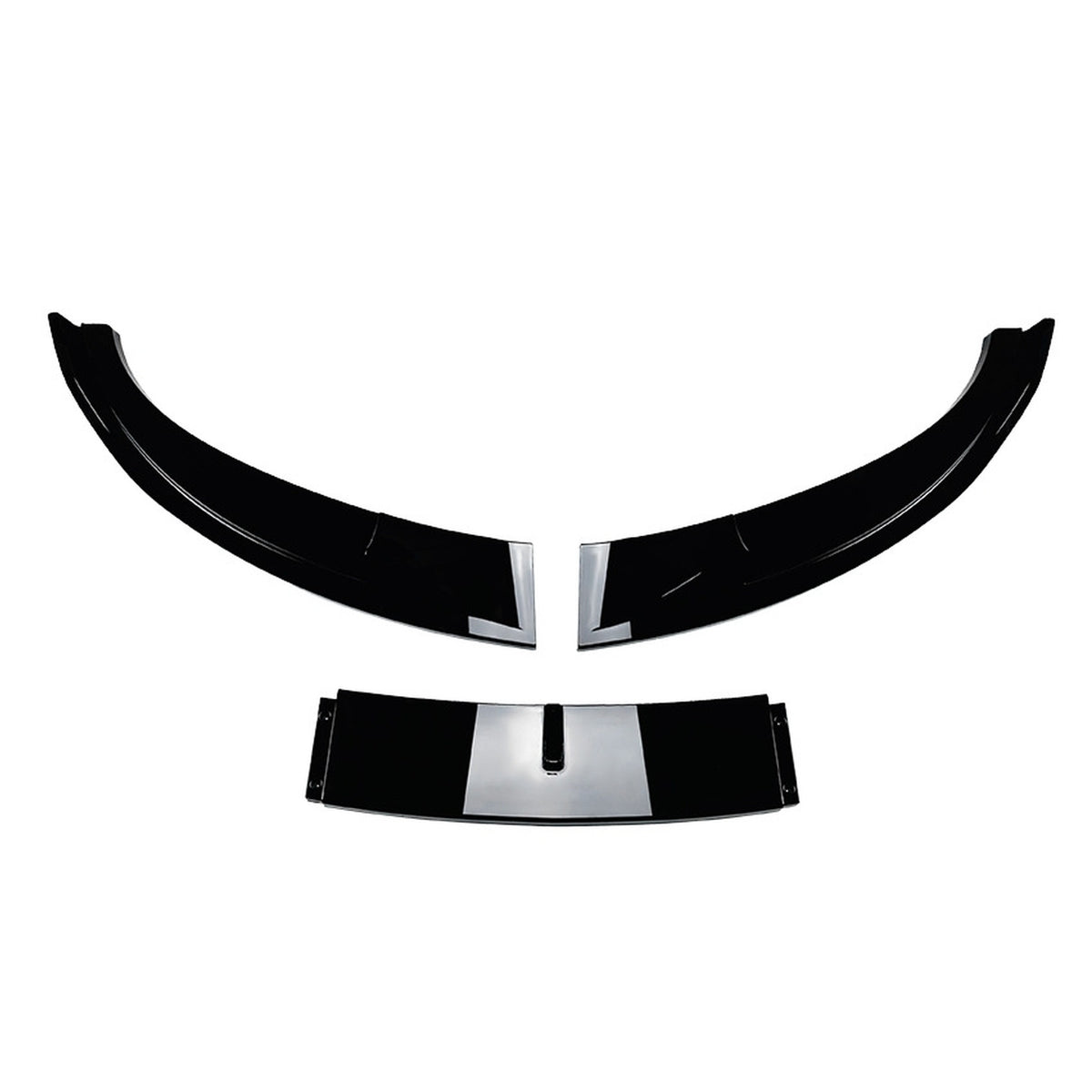 JOM Lèvre de Pare-choc Avant pour BMW Série 5 E60/E61 2003-2010 Noir Brillant Sport Look