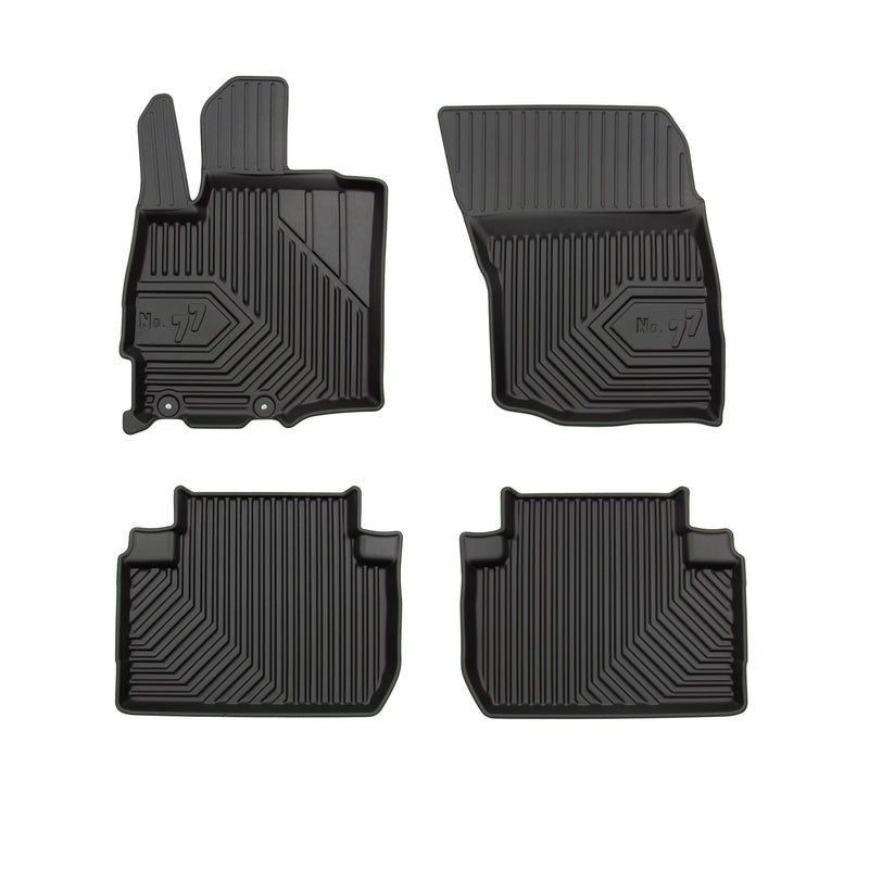Tapis de sol pour Mitsubishi Outlander III 2012-2022 sauf PHEW TPE Noir 4Pcs
