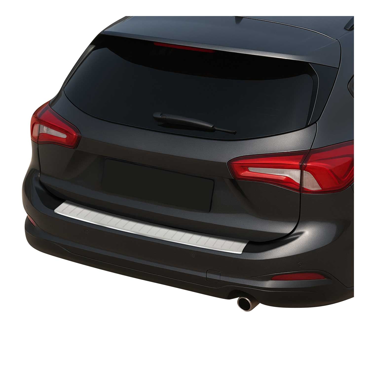 Protection Seuil de Pare-chocs Arriére Pour Ford Focus Avant 2019-2025 Brossé