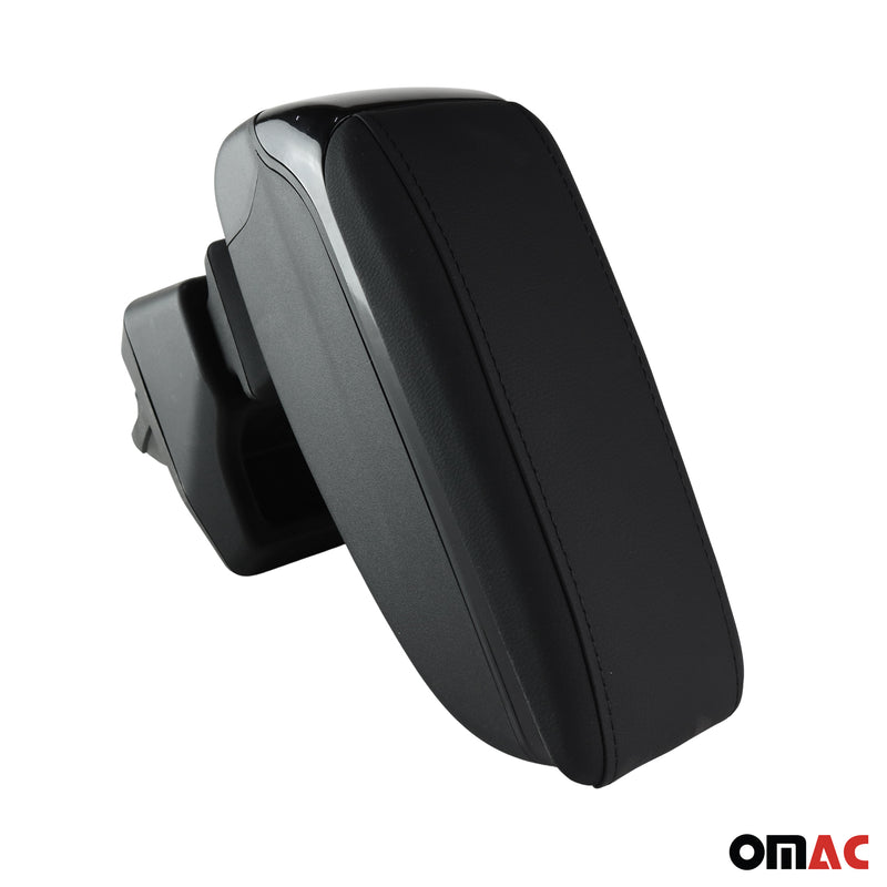 Accoudoir pour Peugeot 208 / 2008 2020-2025 Vinyl Abs Noir Coulissant