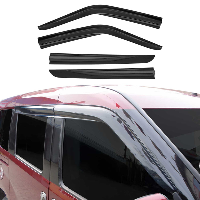Déflecteurs De Vent Pluie D'air pour Fiat Doblo 2010-2021 Acrylique 4 Pcs