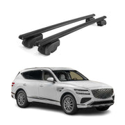 Barres de toit Transversales pour Genesis GV80 2020-2023 Aluminium Noir