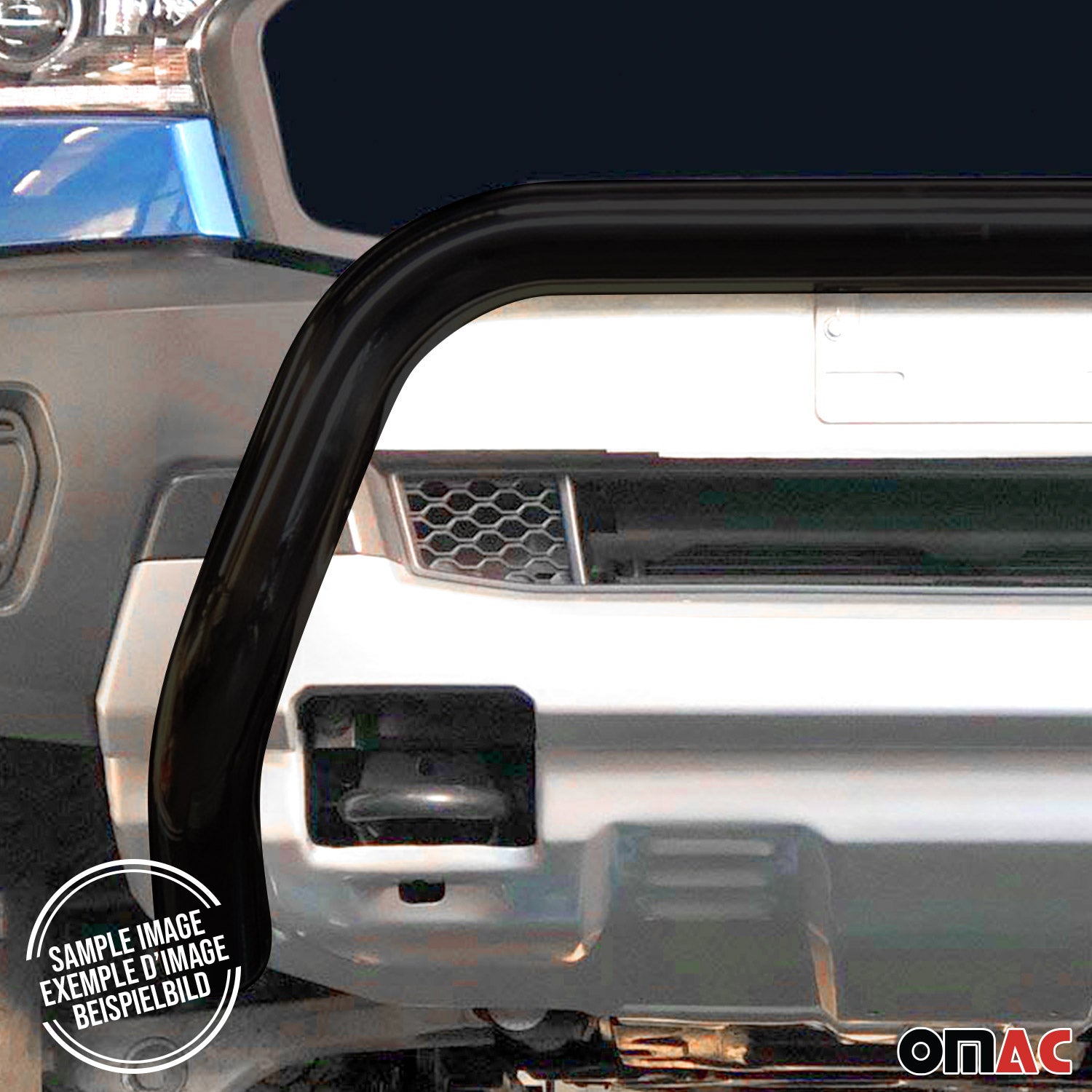 Pare-buffle Avant pour Land Rover Discovery Sport 2014-2018 76 mm en Acier Noir