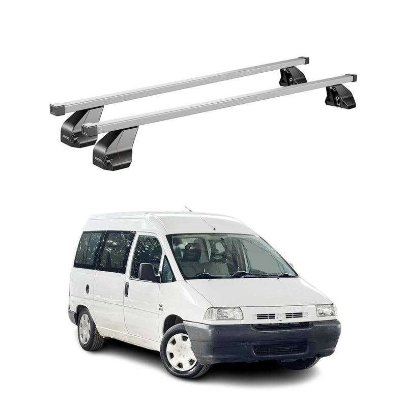 Barres de toit transversales pour Fiat Scudo 1994-2006 Acier Gris
