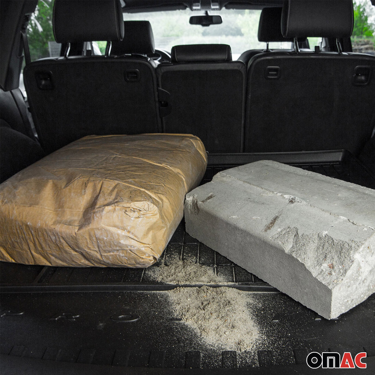 Tapis de Coffre pour Hyundai Santa Fe IV 5 Places 2018-2020 Pre-FL TPE Noir