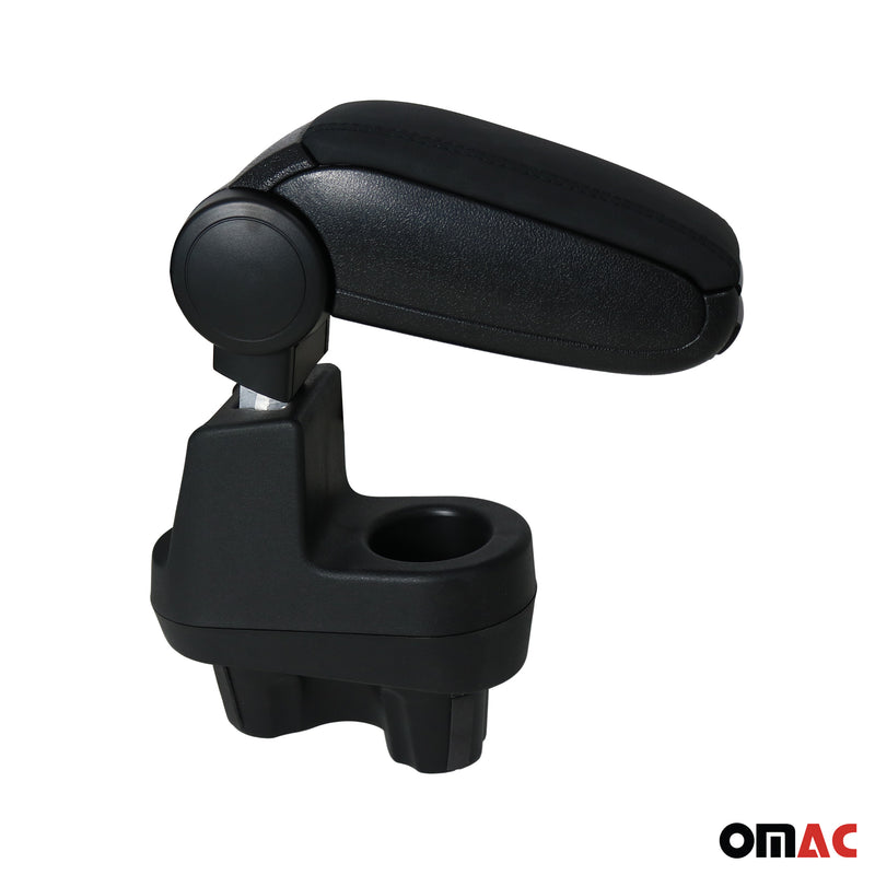 Accoudoir pour Fiat 500 500C 2016-2021 Facelift Vinyl Abs Noir