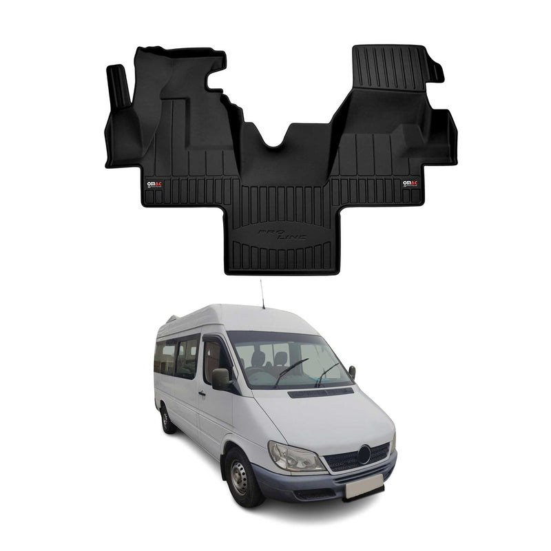 Tapis de Sol pour Mercedes Sprinter W901 1995-2006 Caoutchouc TPE Noir
