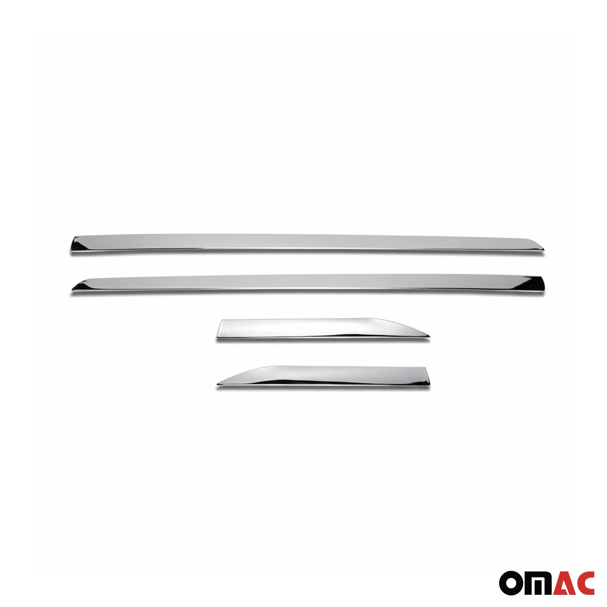 Bandes latérales de porte pour Citroën DS4 2011-2018 4 Pcs en Acier Silver