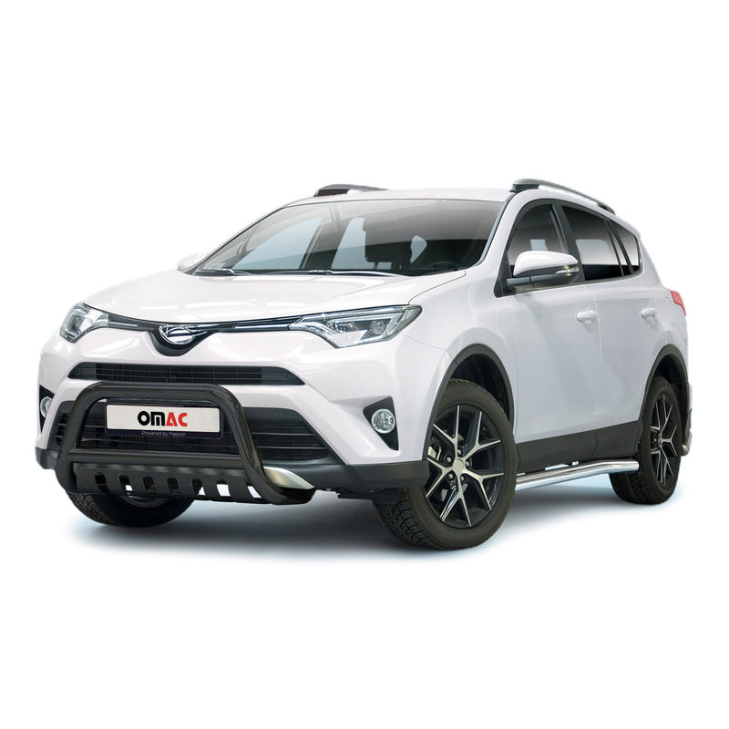 Pare-Buffle Avant Pour Toyota RAV4 2015-2018 Noir en Acier Inoxydable