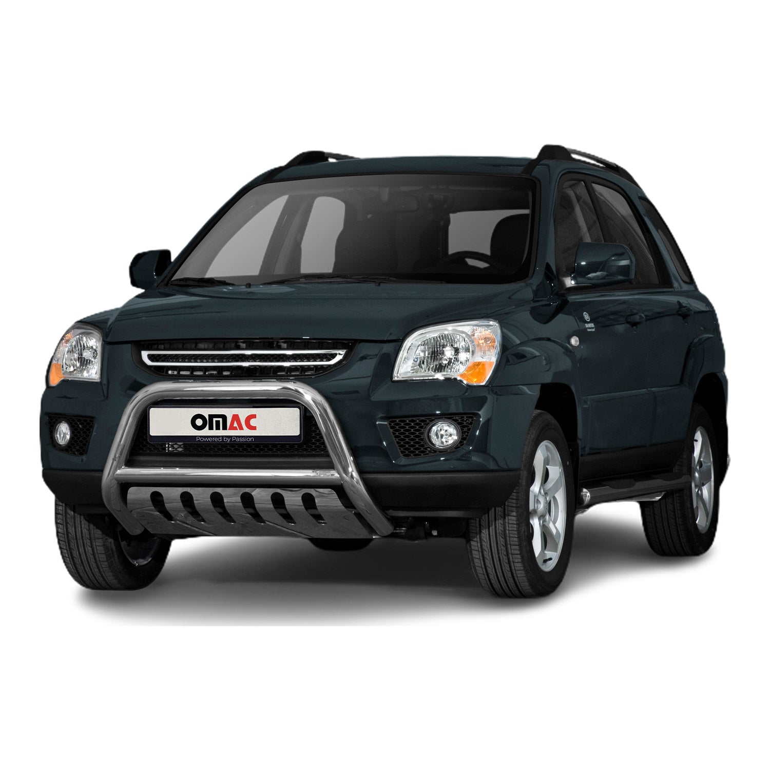 Pare-Buffle Avant Pour Kia Sportage 2008-2010 en Acier Inox Argent