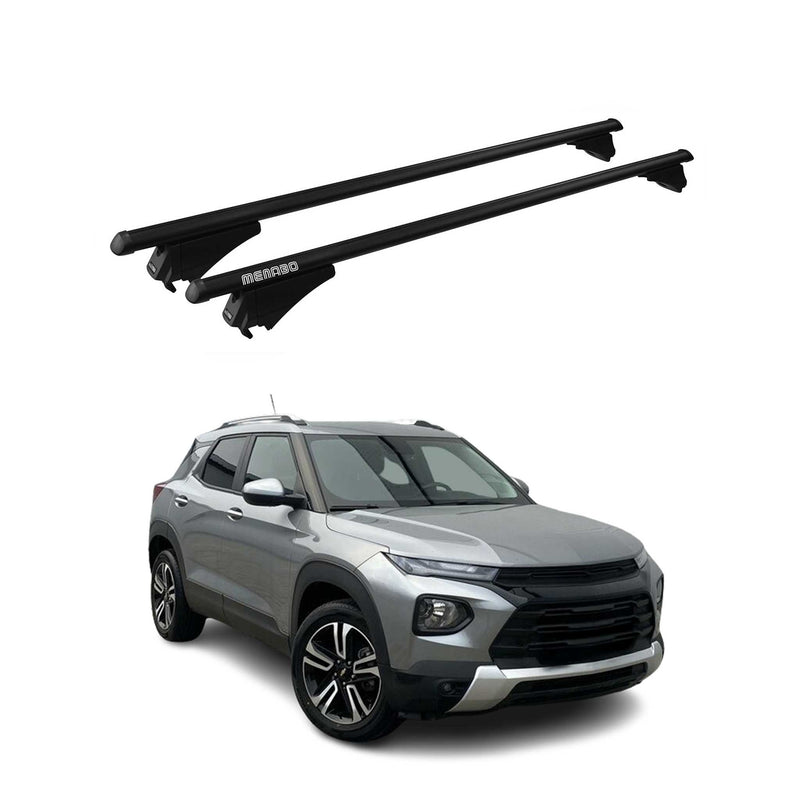 Tiger Barres de toit transversales pour Chevrolet Trailblazer 2021-2025 Noir 2x