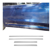 Garniture baguette de porte latérale pour BMW X4 G02 2018-2025 4Pcs inox Chromé