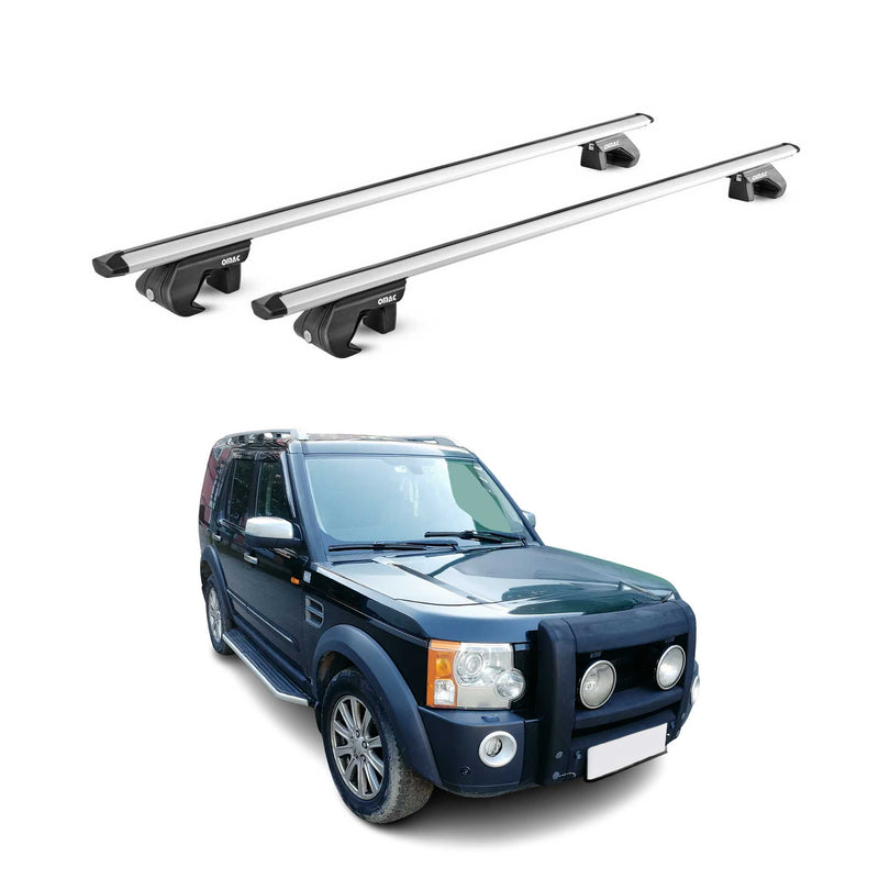 Barres de toit transversales pour Land Rover Discovery 2004-2010 Alu Gris 2x ABE