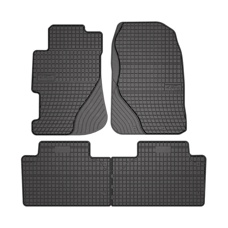 Tapis de Sol pour Honda Civic 2001-2006 Caoutchouc Noir