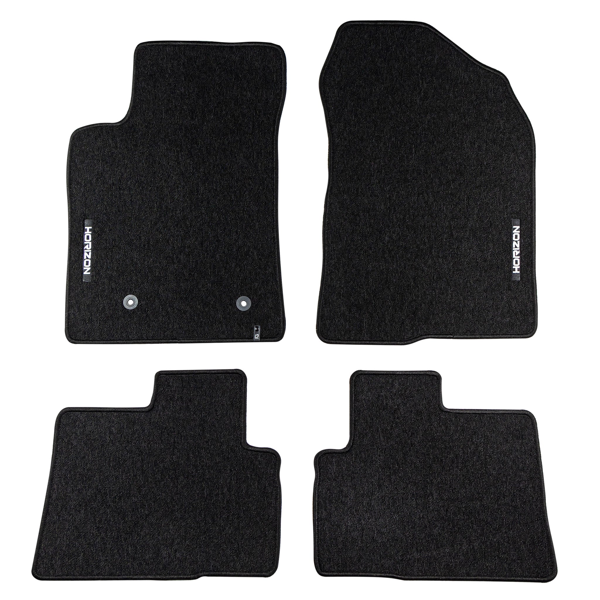 Tapis de Sol de Voiture pour Toyota Corolla Verso II 2004-2009 Velours Noir 4Pcs