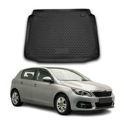 Tapis de Coffre pour Peugeot 308 II Hatchback 2013-2021 TPE Noir