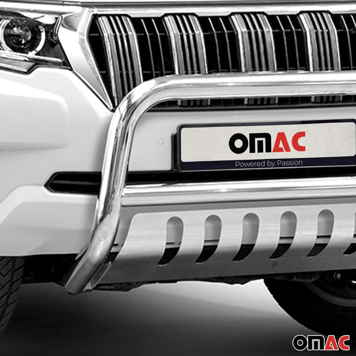 Pare-Buffle Avant Pour Toyota Land Cruiser 150 2019-2023 Acier Inox Argent