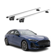 Barres de toit transversales pour Audi A5 B10 Break 2025-2026 Aluminium Gris ABE