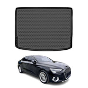 OMAC Tapis de coffre pour Audi A3 8YA Sportback 2020-2025 caoutchouc TPE Noir