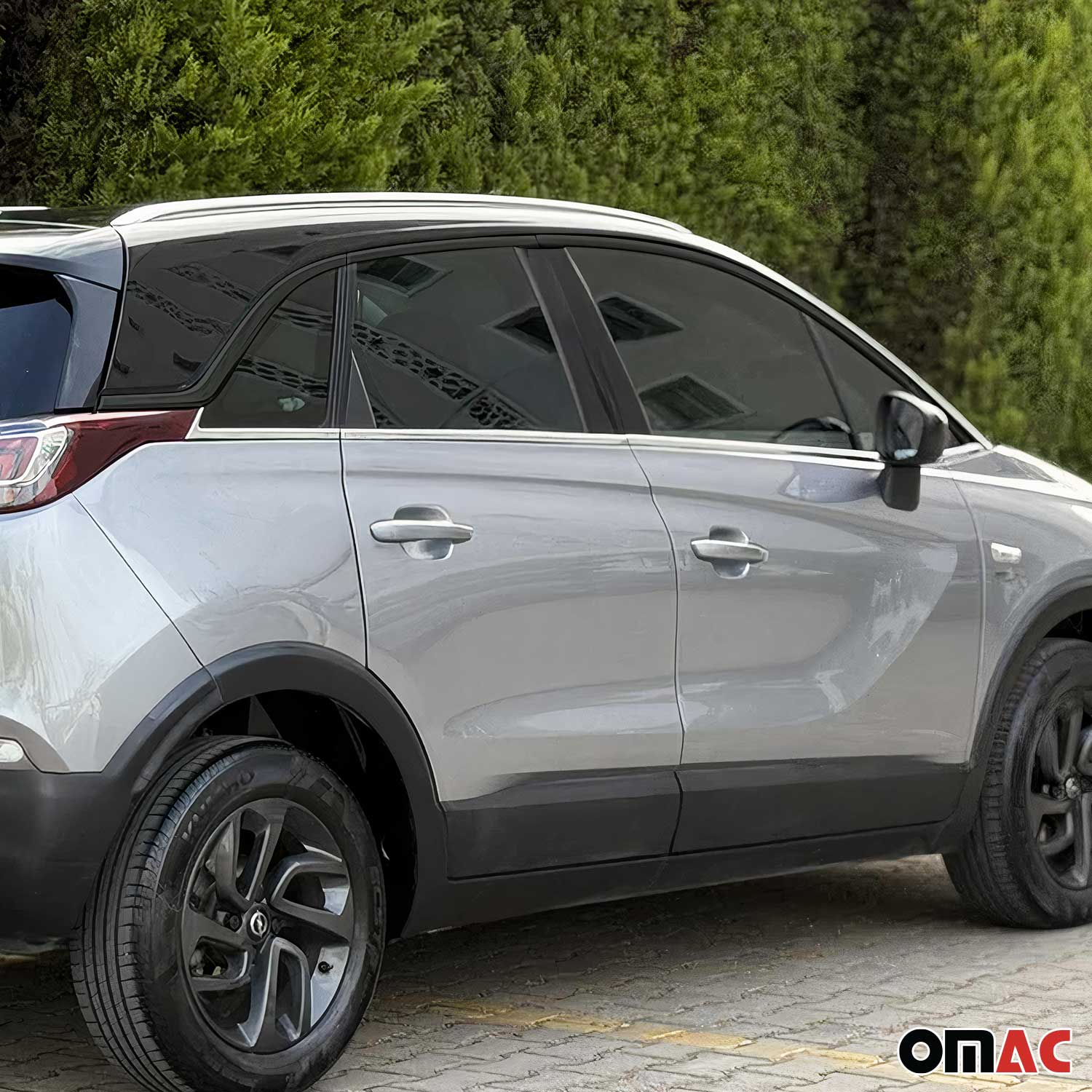 Garniture de Fenêtre pour Opel Crossland X 2017-2024 Acier Inox 8Pcs