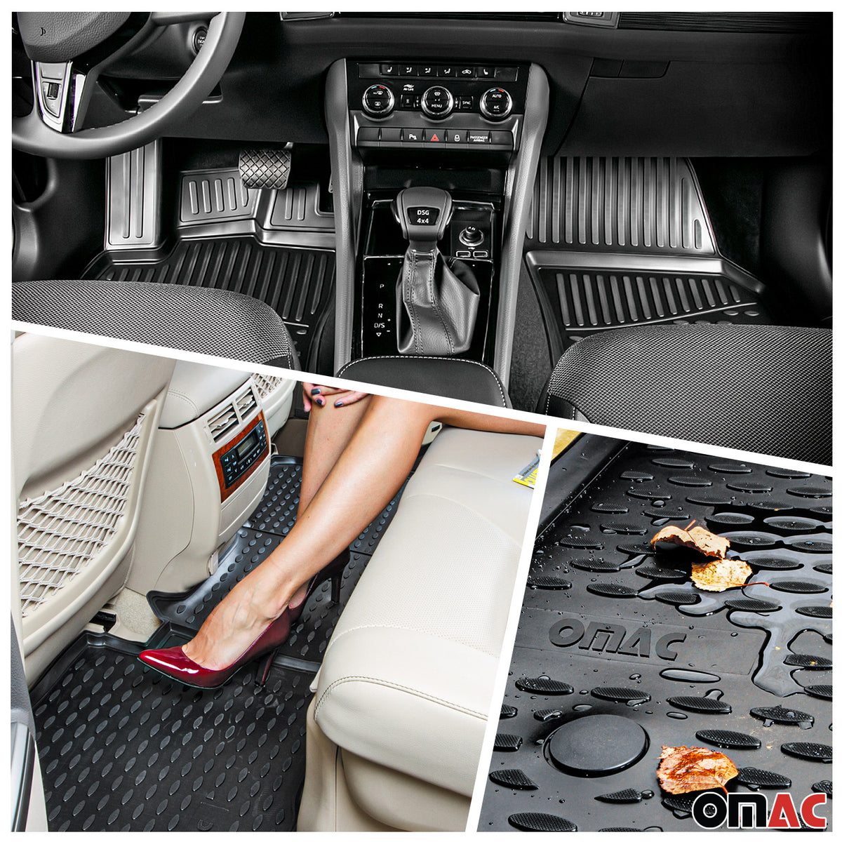 OMAC Kit Tapis de Sol et Coffre pour Mercedes Classe C S205 2014-2021