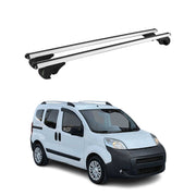 Barres de toit Transversales pour Peugeot Bipper 2008-2017 TÜV Aluminium Gris 2x