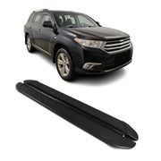 Marchepieds Latéraux pour Toyota Highlander 2007-2013 2Pcs Aluminium Noir