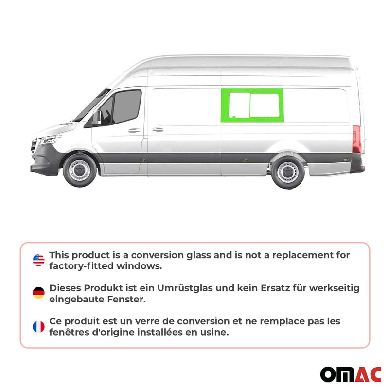 Vitre de Porte pour VW Crafter 2006-2017 L3/L4 milieu Gauche coulissante