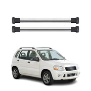 Barres de Toit transversales pour Suzuki Ignis mk1 2000-2008 5Portes Alu Gris 2x