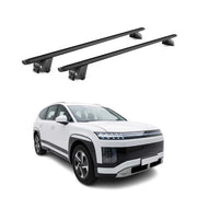 Barres de toit transversales pour Hyundai Ioniq 9 2025-26 Alu Noir 2 pièces ABE