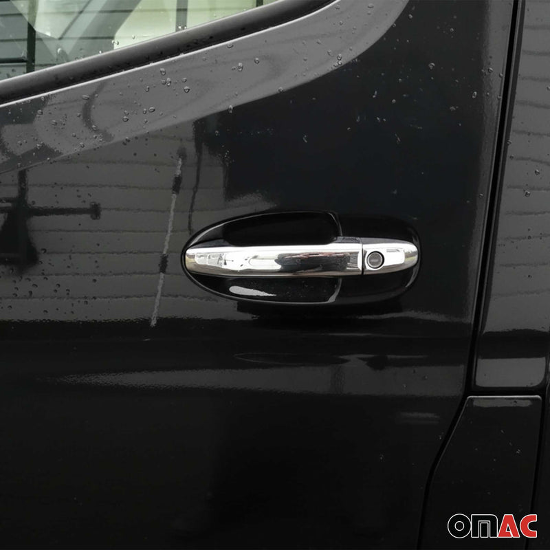 Couverture de poignée de porte pour Mercedes Sprinter W907 2018-2025 Acier 8Pcs