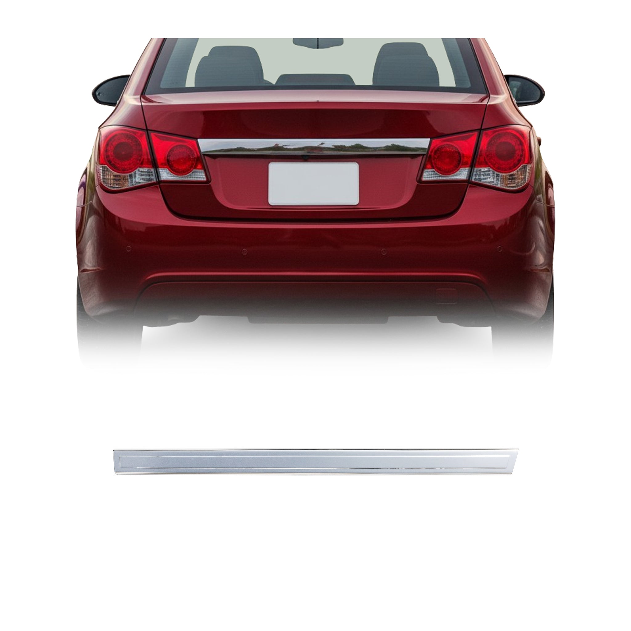 Garniture de Hayon Coffre pour Chevrolet Cruze 2009-2016 acier inox