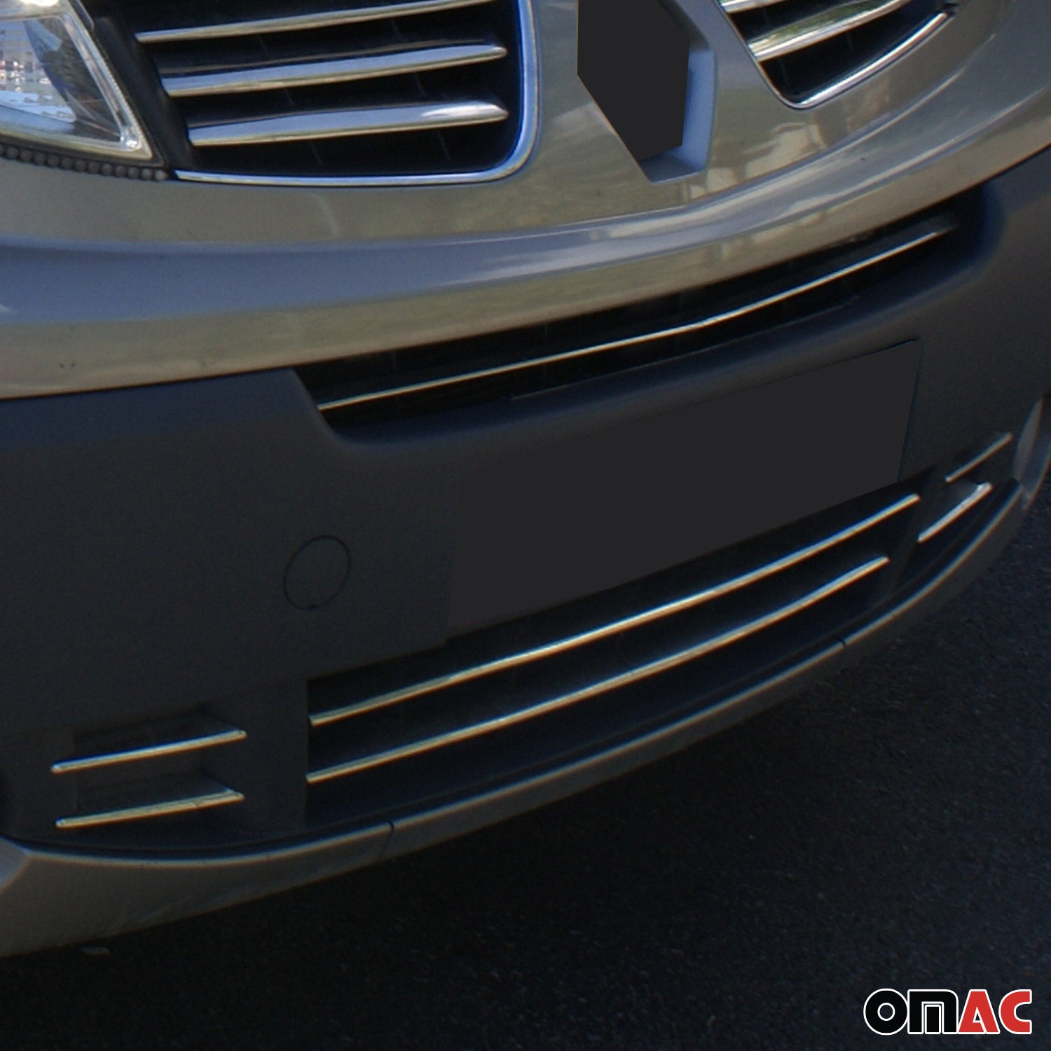 Moulure de Grille de Calandre pour Opel Vivaro A 2010-2014 Chromé 6Pcs