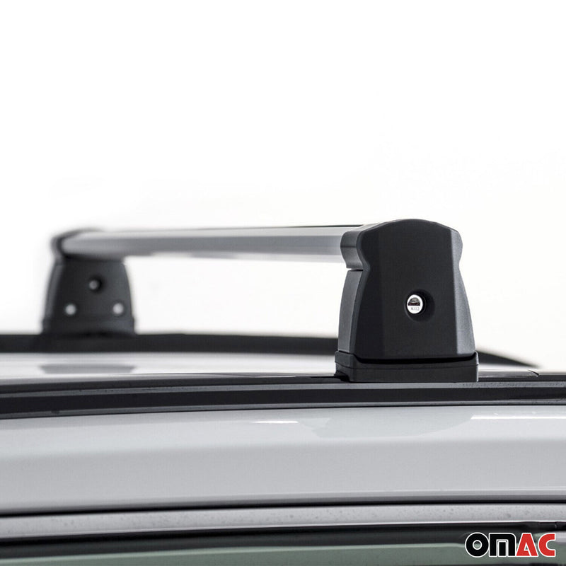 Menabo Barres Transversales Pour Toyota RAV4 XA50 2018-2025 Alu Gris 2x