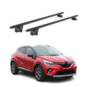 Barres de toit transversales pour Renault Captur II 2019-2026 Alu Noir 2x ABE