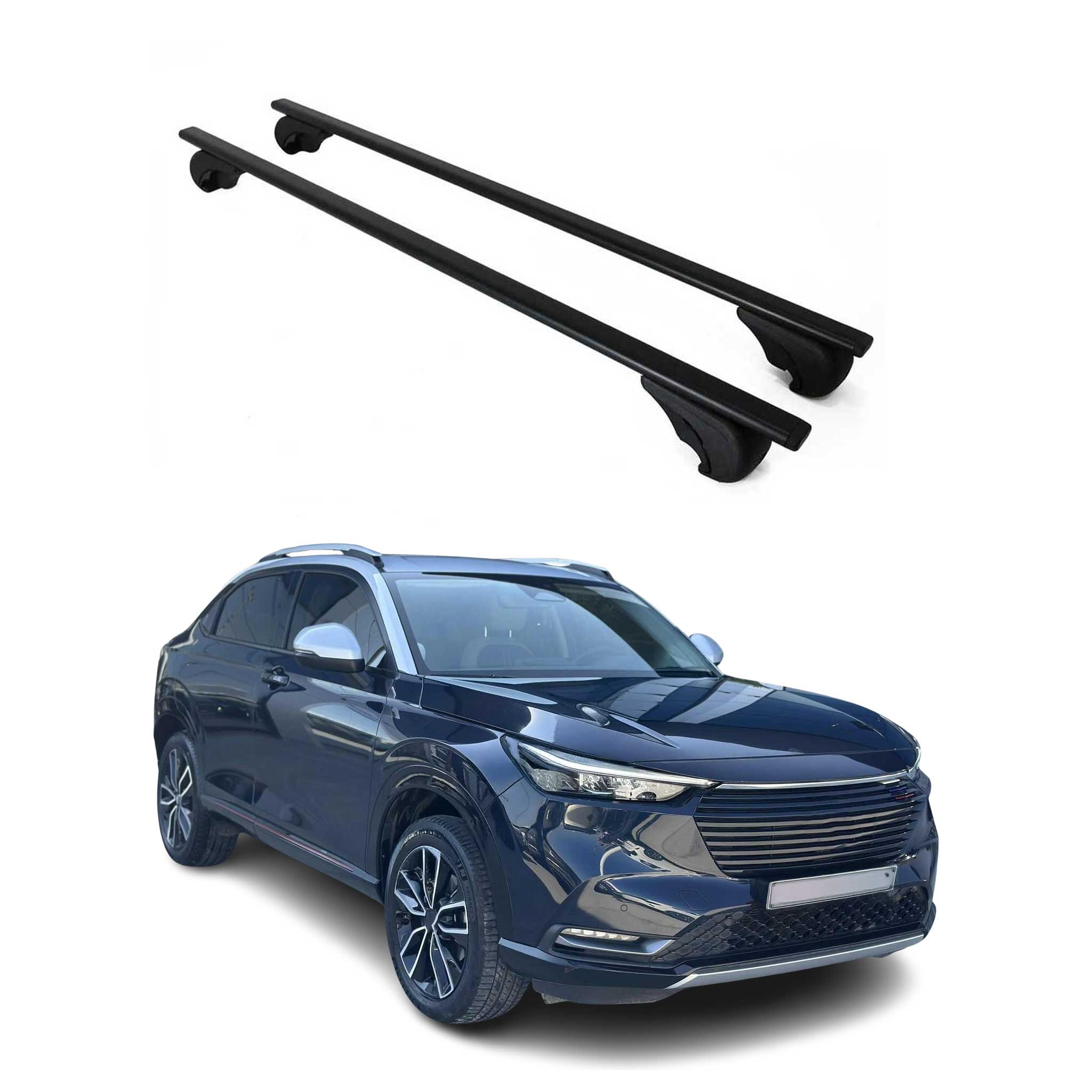 Barres de toit Transversales pour Honda HR-V 2021-2026 Fer Noir