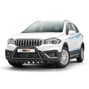 Pare-Buffle Avant Pour Suzuki SX4 S-Cross 2016-2021 en Acier Inox Noir