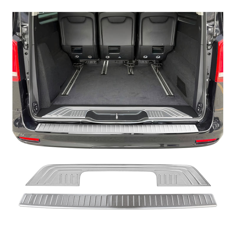 Kit Protection de Pare-Chocs arrière pour Mercedes Vito W447 2014-25 Brossé inox