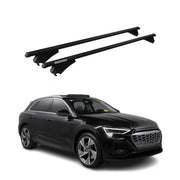 Tiger Barres de toit transversales pour Audi Q8 e-tron 2022-2026 Alu Noir 2x