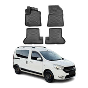 Tapis de Sol pour Dacia Dokker 2012-2023 Caoutchouc TPE Noir