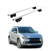 Barres de toit Transversales pour Mitsubishi ASX 2010-2023 Fer Argent ABE