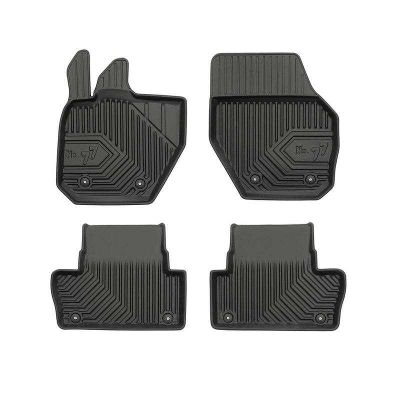 Tapis de Sol de Voiture pour Volvo XC60 I 2008-2017 TPE Antidérapant Noir 4Pcs