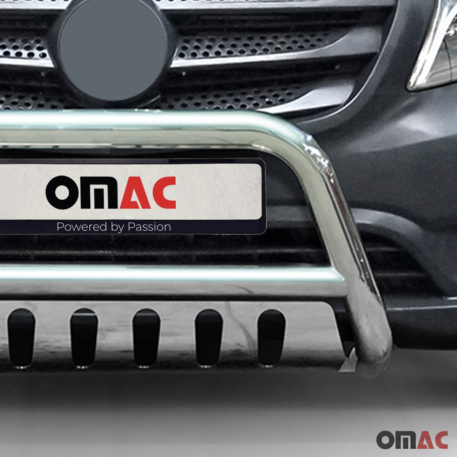 Pare-Buffle Avant Pour Mercedes Vito W447 2014-2019 Pre-FL en Acier Inox Argent